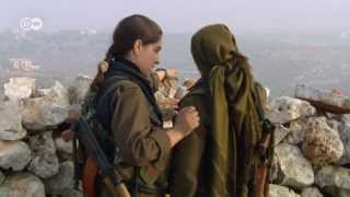 Syria Kurdish women soldiers against jihadists  Global 3000 [upl. by Ahsieit]