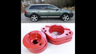 Audi A6 C5 Quattro Podniesienie Zawieszenia Dystanse Lift Kit podkładki [upl. by Adlesirhc]