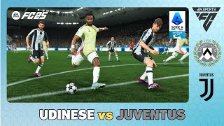 UDINESE vs JUVENTUS  Serie A 202425  EA SPORTS FC 25 [upl. by Naletak]