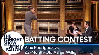 ARod Has Hitting Contest with 22MonthOld Baseball Prodigy [upl. by Hanforrd528]