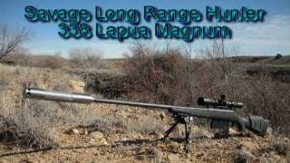 Silencer Tech LLC 338 Lapua Magnum One Hand Shot [upl. by Abihsot435]