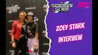 ZoeyStark Interview at Sumerslam 2023 [upl. by Naashom]