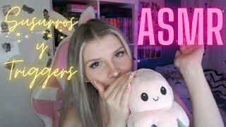 ASMR en ESPAÑOL triggers  susurros contandote cosas sobre mi✨💤 Blue Yeti [upl. by Buff]