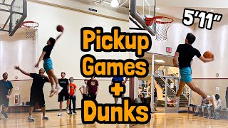 5’11” 17 YO Dunker Pulls up to LA Fitness DUNKS EVERYTHING [upl. by Ellynad427]