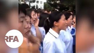 Ethnic Mongolians Protest China’s Plans to End Mongolian Language Teaching in Schools [upl. by Stalder213]