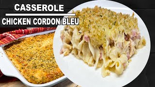 CHICKEN Cordon Bleu CASSEROLE [upl. by Ariela]