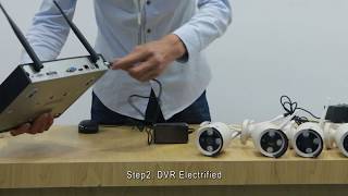 Unboxing and setup of SANNCE  ANNKE 4CH 1080P PoE NVR HD Security Camera System [upl. by Ettesoj929]