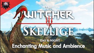 The Witcher 3  Skellige  Enchanting amp Relaxing Music and Ambience  Day amp Night Ambience nextgen [upl. by Adnyl672]