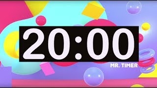 Timer for Kids 20 Minute Timer with Music for Classroom Children Instrumental Music for Kids [upl. by Assadah]