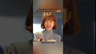 How girls act infront of their bf and bestfriend 😂😂 aestheticedits kdramaedit [upl. by Cutty]