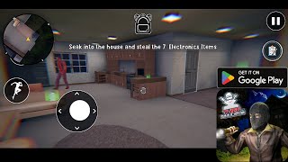 Thief simulator 2024 robbery gameplay android mobile game on play store [upl. by Tyika]