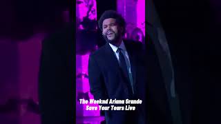 The Weeknd Ariana Grande Save Your Tears Live shortsvideo songs topsongs music live [upl. by Ailima520]