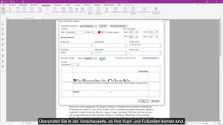 Kopfzeilen und Fußzeilen in PDF einfügen – Tutorial Foxit PDF Editor Pro [upl. by Arodal]