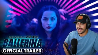 BALLERINA TRAILER REACTION  John Wick  Official Trailer [upl. by Willin]