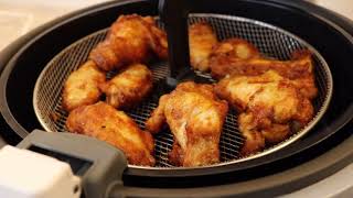 Tefal ACTIFRY Healthy Chicken Wings Healthy  Tasty  versatility [upl. by Ynaffad]