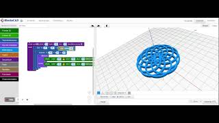 Posavasos con secuencias en Blockscad repeticiones bucles for [upl. by Pooh]