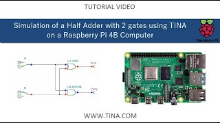 Offline simulation of a half adder circuit on Raspberry Pi 4B [upl. by Elinnet]