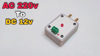 How To Make AC 220v to DC 12v Power Supply Without Transformer  12v adapter Kaise Banaye [upl. by Deloris]