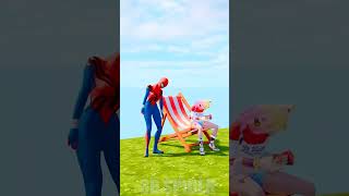 Who is strongest punch Super man vs iron man vs spidey gta spiderman [upl. by Rusel]