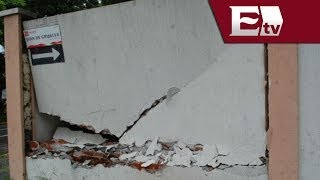 IMPACTANTE VIDEO Barda se desploma durante sismo  Todo México [upl. by Ordisy196]