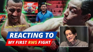 Reacting to My Pro Muay Thai Debut on RWS  Peter Denman vs Dalmo Serantino [upl. by Aihpos]