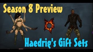 Diablo 3 Season 8 Preview cosmetics Haedrigs Gift sets [upl. by Arriaet]