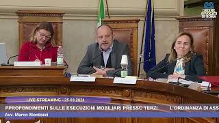 L’ORDINANZA DI ASSEGNAZIONE APPROFONDIMENTI SULLE ESECUZIONI MOBILIARI PRESSO TERZI  25032024 [upl. by Yauq]