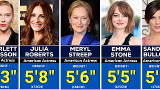 REAL Heights Of 300 Hollywood Actresses  Top 300  Shortest to Tallest [upl. by Annah]