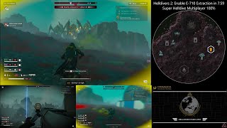 Helldivers 2 Speedrun Enable E710 Extraction in 759 Super HelldiveFull ClearTeam Deathless [upl. by Ariik]