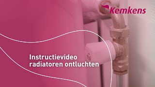 Instructievideo radiatoren ontluchten  Kemkens [upl. by Randall119]