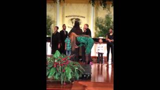 Leandria Johnson Mic Toss singing JESUS [upl. by Eyssej213]