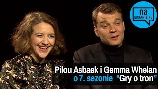 Pilou Asbaek i Gemma Whelan opowiadają o 7 sezonie Gry o tron [upl. by Lerej]