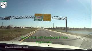 How to return your rental car at Orlando Intl Airport MCO from US192 via SR417 time lapse [upl. by Attlee]