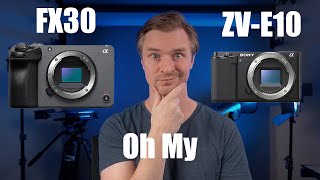 Sony FX30 vs Sony ZVE10 [upl. by Macri]