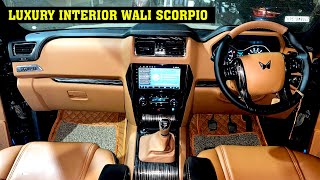 Scorpio Classic 2023 Modified Interior to Luxury  scorpio classic s11 alloy [upl. by Allertse]