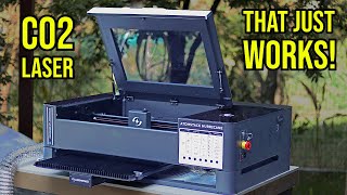 Brand New AtomStack Hurricane CO2 Laser Cutter Review  Better than the xTool P2 [upl. by Atinauq918]