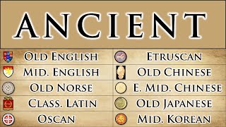 ANCIENTOLD LANGUAGES PART 1 [upl. by Neibart]