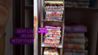 Wtsp 9363914255 exclusive semi linen sarees zarafashionsudumalpet9222 [upl. by Filiano16]