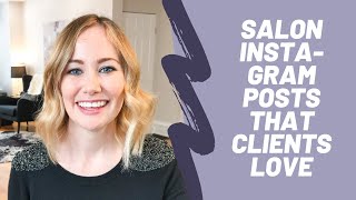 Salon Instagram posts that get attention 8 ideas [upl. by Hanfurd]