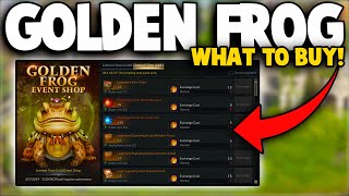 What to Buy at Golden Frog Event Shop  Rewards Overview  Buying Out the Shop [upl. by Carlin732]