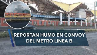 Reportan humo dentro de vagón de la Línea B del Metro CdMx usuarios son desalojados [upl. by Pen3]