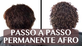 Passo a passo Permanente Afro Salon Line [upl. by Yecnahc]