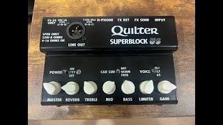 Quilter Superblock US Demo [upl. by Herrah]