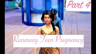 Sims 4 Runaway Teen Pregnancy  Horrible Day [upl. by Llekcm]