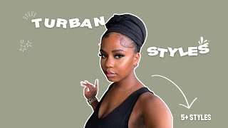 6 QUICK AND EASY HEADWRAP STYLES FOR SHORT LOCS [upl. by Corby]