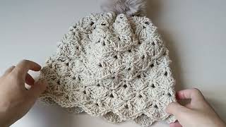 How To Crochet LACEY BEANIE HAT Crochet Tutorial For Absolute Beginners  Hat Crochet [upl. by Gastineau]