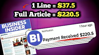 22050 Get Paid FAST  Write Articles for Business Insider with ChatGPT [upl. by Yemaj565]