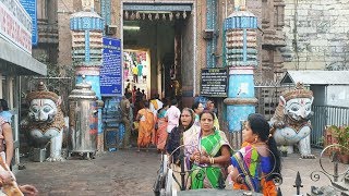 Puri Jagannath Temple Singhadwara Lion sculptures with the Aruna Stambha Pillar Video in 4k ultra Hd [upl. by Jerrol474]