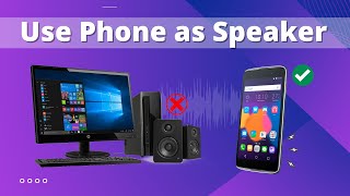 How to Use Android Phone as Speaker for PC via WiFi amp USB [upl. by Einnek]