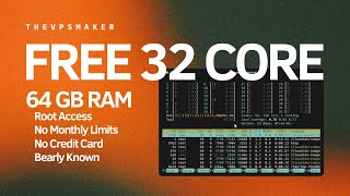 How to get 32 CORES amp 64 GB RAM on a vps for free [upl. by Atinus866]